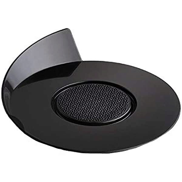 100PCS REUSABLE ROUND BLACK PLATE/TRAY 86MM