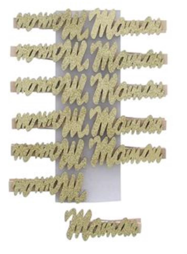 PINCE OR  "MAMAN" 12PCES 65XHT2533