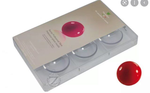 POLYCARB HALF SPHERE PRALINE MOLD DIAM 6 CM