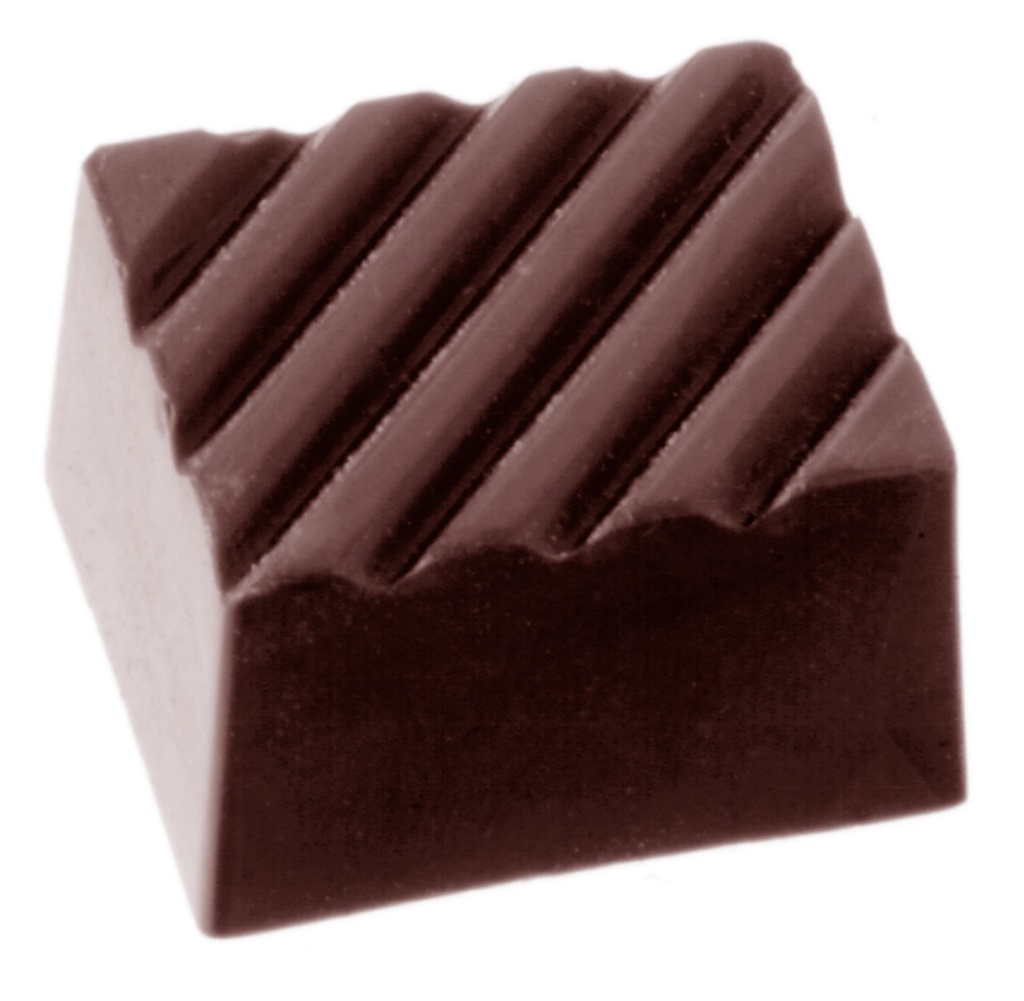 CHOCOLADEVORM RECHTHOEK RIB CW1219 3X8 -- 11GR