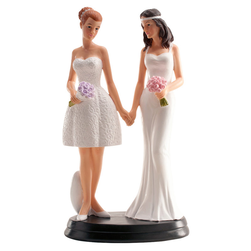 MARRIED COUPLE FIGURINE 2 WOMEN 16CM