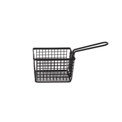 PANIER FRITES NOIR RECT. 12X10X8.5CM -165GR