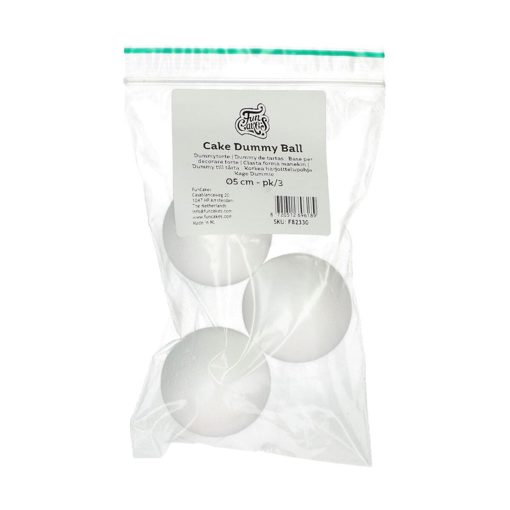 FUNCAKES BOLLETJES TAART DUMMY Ø5CM 3ST