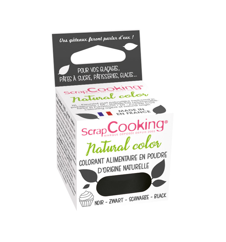 SCRAPCOOKING COLORANT ALIMENTAIRE NATUREL NOIR  3GR