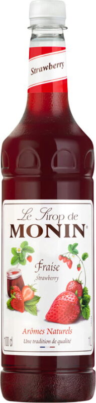 MONIN SIROP FRAISE 1L "VERRE"