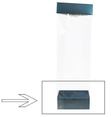 BASIS NR. 8 ZEEBLAUW VOOR TASONDERKANT 8X5X3CM 100 STUKS