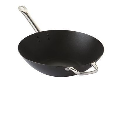 POINT-VIRGULE WOK 36CM NON-STICK CARBON STEEL
