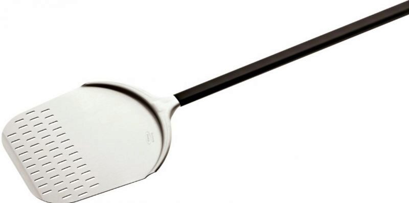 GI-METAL PELLE PIZZA RECTANGLE ALU PERFORE 36X36MANCHE 150CM