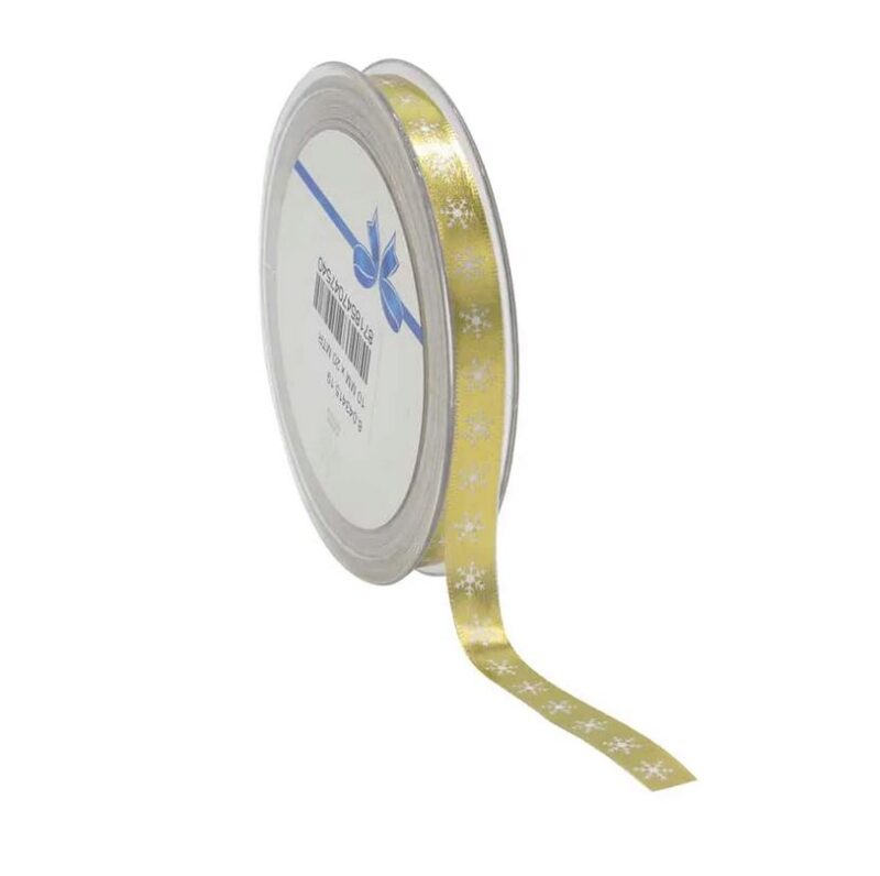 GLANZEND GOUDEN SNEEUWVLOKLINT 10 MM X 20 M