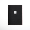 DAGSTYLE MENU CARD A4 JUTE BICOLOR BLACK/RED 31.5