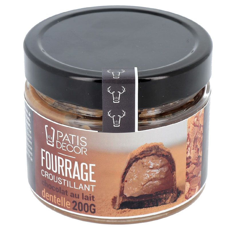 FOURRAGE CROUSTILLANT AU CHOCOLAT AU LAIT ET FEUILLETINE 200G