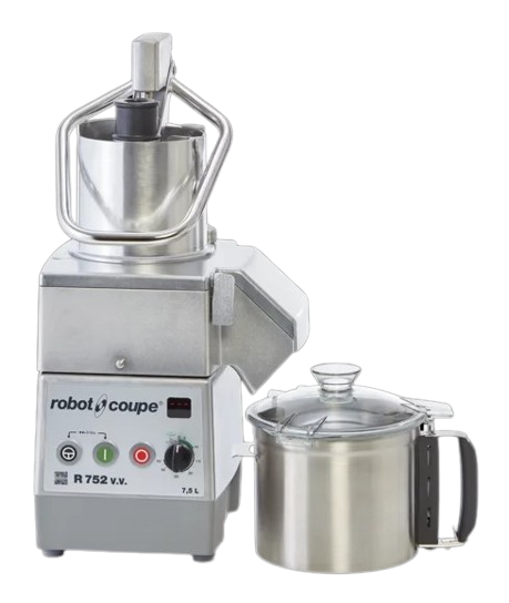 ROBOT COUPE R752V.V COMBINED CUTTER+CL 1500W-7.5L-300 TO 3500RPM - 230V/1 - DELIVERED WITHOUT DISCS