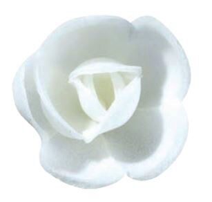 RP05 KLEIN ROOS HOSTIE WIT-ROZE-DONKER ROZE 40MM 72 STUKENS