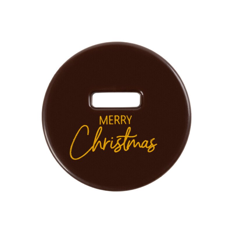 2015593 BOL MET GLEUF MERRY CHRISTMAS 5,5CM 55STKS ***OP BESTELLING***