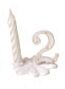 NUMBERS + PLASTIC BASE N°2 WHITE AND GOLD + CANDLE PACK OF 10 PCES