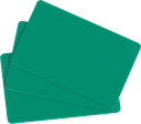 EDIKIO CARTES PVC VERTES - 0,76 MM - 86X54MM A CCES/FLEX/DUPLEX  PAQUET DE 100 PCES