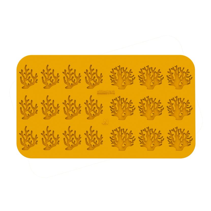 SILIKOMART NATURAE PRO SILICON MOLD CORALLO N.12 5X6.3XH0.2CM / 6.8X6.3XH0.2CM VOL 1ML