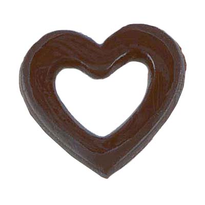 1067405 CHOCOLATE HEART 3CM385 PCES ***ON ORDER***