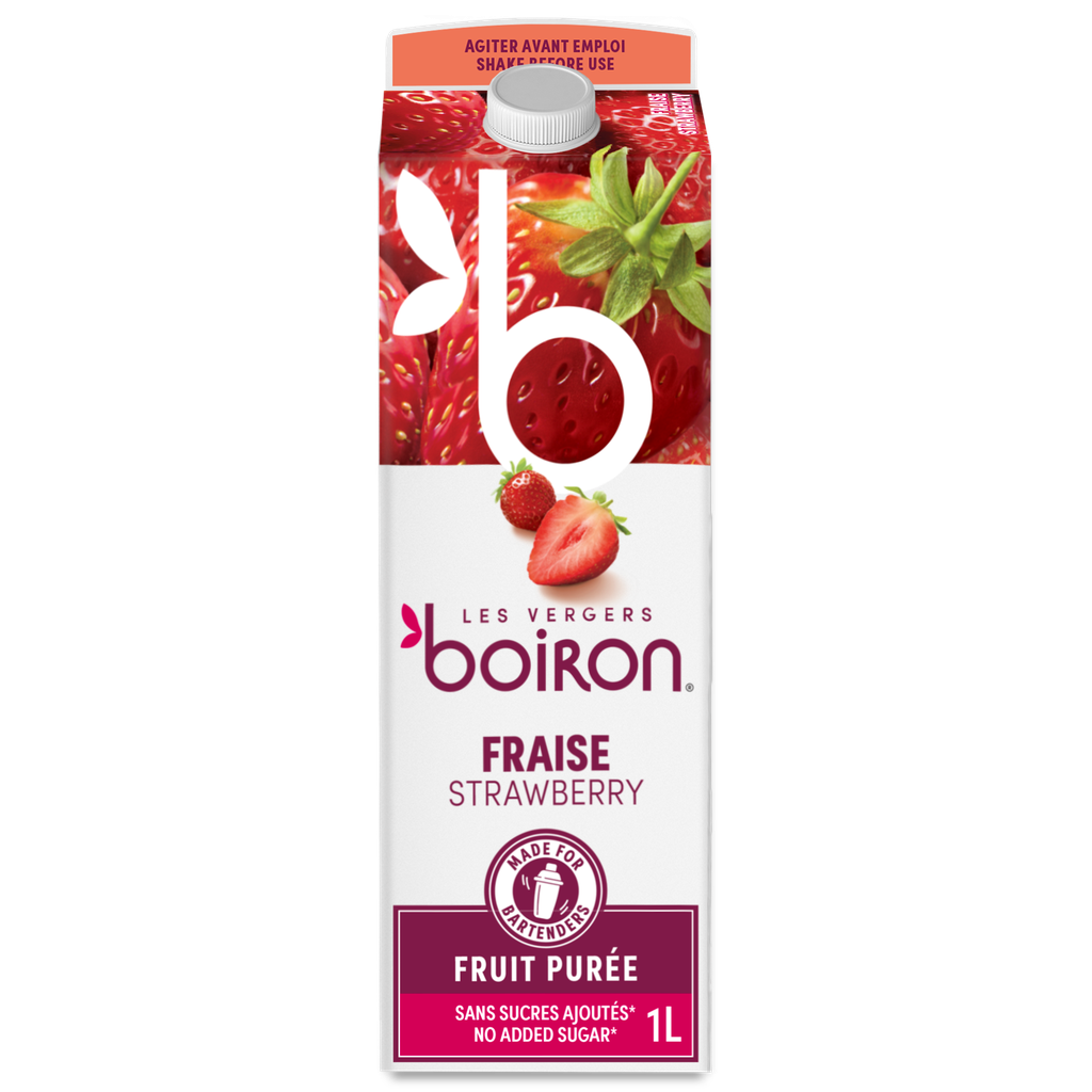 BOIRON PASTEURIZED STRAWBERRY PUREE 100% 1L
