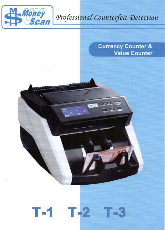 T3 PRO ONE-POCKET VALUE COUNTER 4 CURRENCIES EURO CURRENCIES - 220V