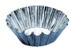 MOULE BRIOCHE/FLAN FER BLANC 9.0CM  FINE COTE