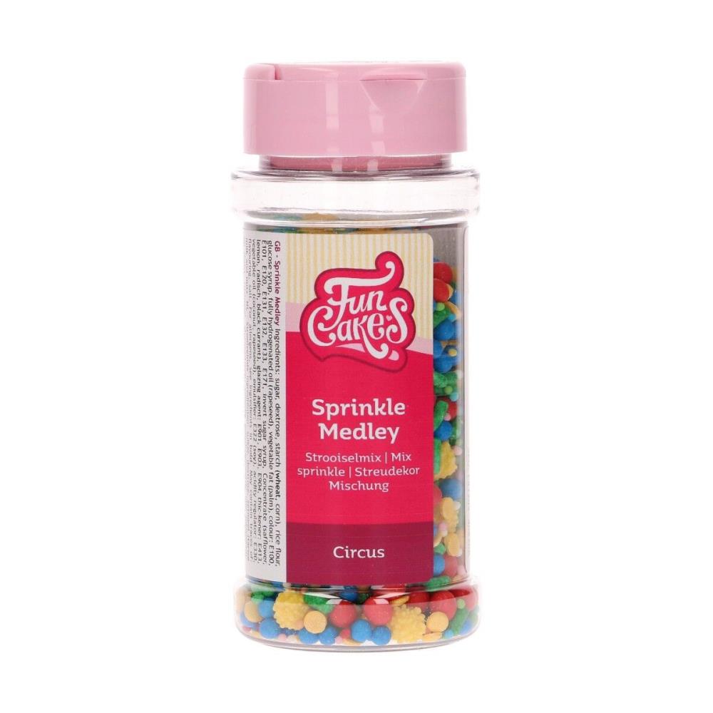 FUNCAKES MIX CIRCUS SUGAR DECORATIONS 65GR