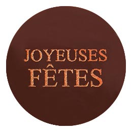 060473 PCB ROUND CN JOYEUSES FÊTES Ø 2 CM 176PCES ***s/cd***