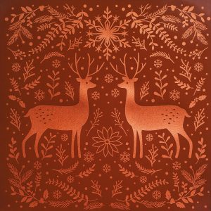 070324 PCB WINTER NATURE PRINT SHEETS FOR SQUARE CARDS AND BAGS 24PCES ***S/CD***