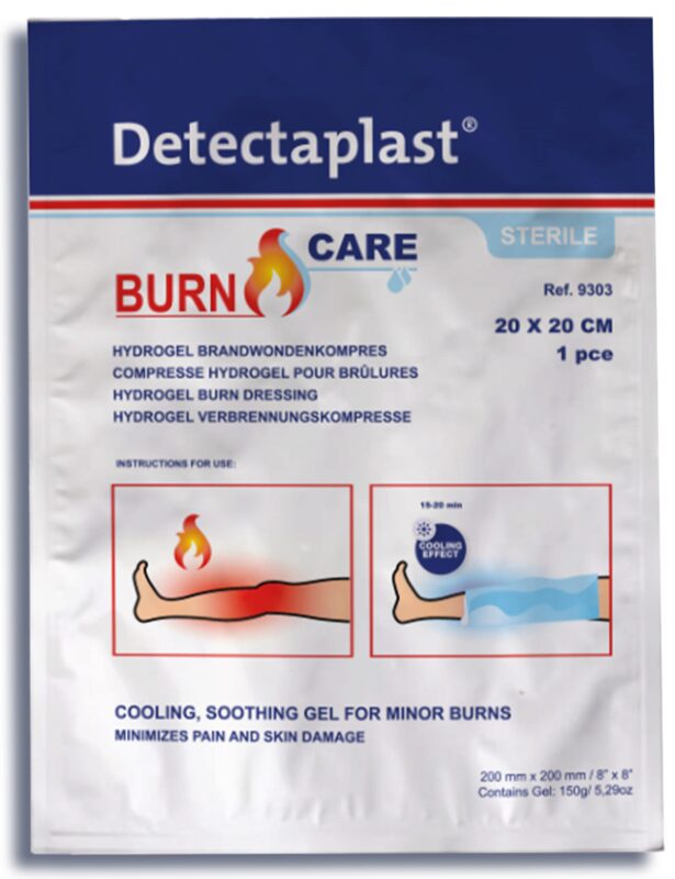DETECTAPLAST BRANDWOND COMPRESS 20X20CM