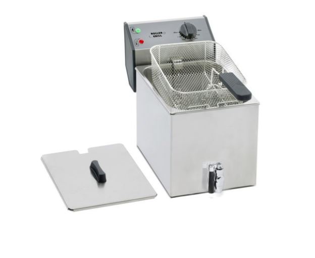 ROLLER GRILL SINGLE FRYER WITH TAP 8L 230V - FD 80 R