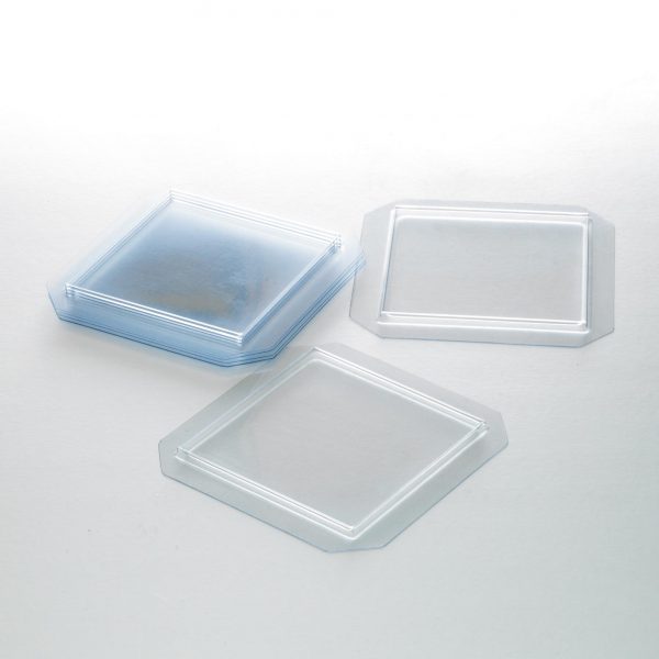 PCB Moulds Square kaarten 12x12 cm H. 0.5 cm 12 stuks ***s/cd***