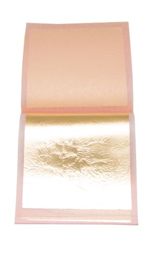 GOLD LEAF 80X80 MM 25 SHEETS