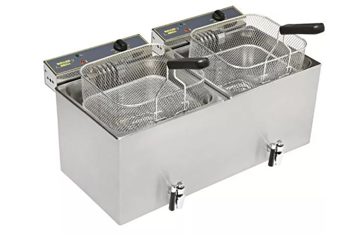 ROLLER GRILL FRITEUSE 12L+12L A/ROBINET