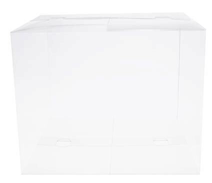 BOITE PLIANTE TRANSPARENTE 250X250/200MM + FOND OR