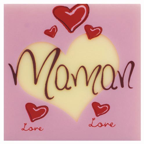 PCB Squares WC Mom 4 cm 120pces ***s/cd***