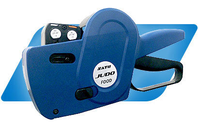 2 SATO JUDO FOOD 2-LINE FR LABEL MAKERS 2.6X1.6CM + 12,000 LABELS