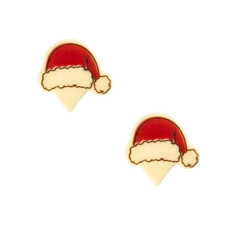 2014657 CHOCOLATE CHRISTMAS HAT TO STICK ON 37X24MM 140PCS