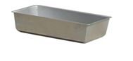 EMBOSSED BREAD PLATE 25X15CM HT 6CM ALUMINIZED