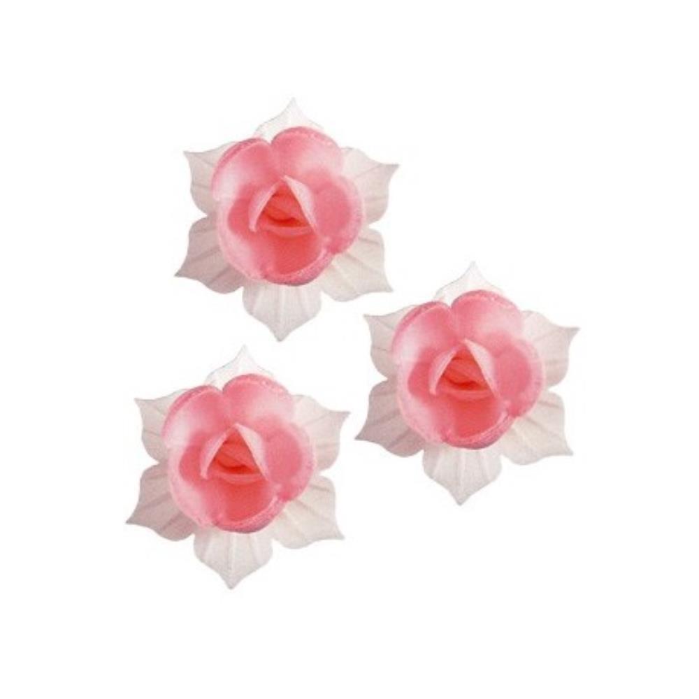 J01 GELE NARCIS HOSTIE ROZE EN WIT 45MM28 STUKENS = DOOS