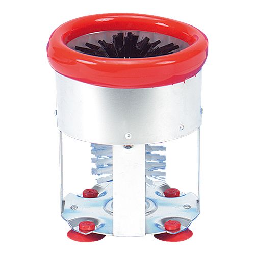 BROSSE LAVE-VERRES 1 BROSSE NYLON/ALU 15XH17CM* ROUGE *