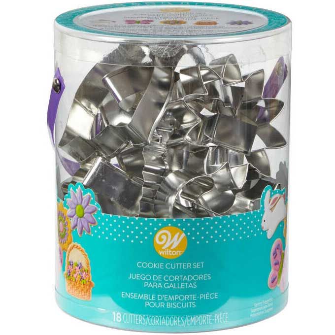 WILTON SET OF 18 EASTER COOKIE CUTTERS