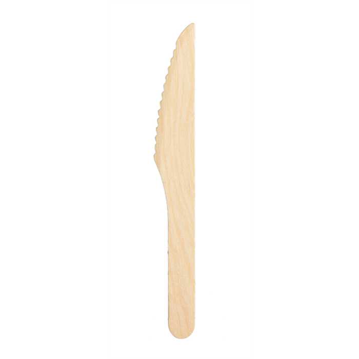 COUTEAUX EN BOIS 16.5CM 100PCES