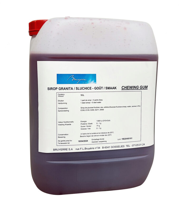 DOUCY SIROOP GRANITA BUBBLE GUM 10L