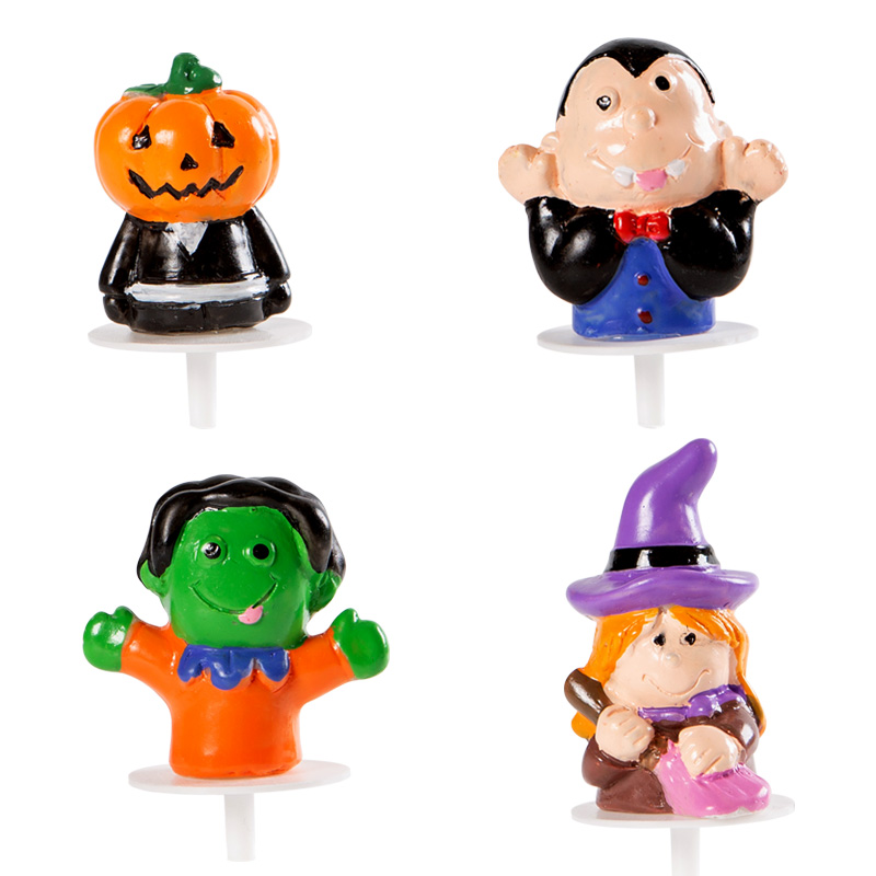 1091120 ASSORTMENT OF HALLOWEEN FIGURINE 35MM ON PIC 32PIECES ***S/CD***