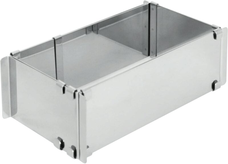 EXTENDABLE STAINLESS STEEL FRAME 215X115MM HT 80 MM MAX OPENING 405X200XHT80 MM