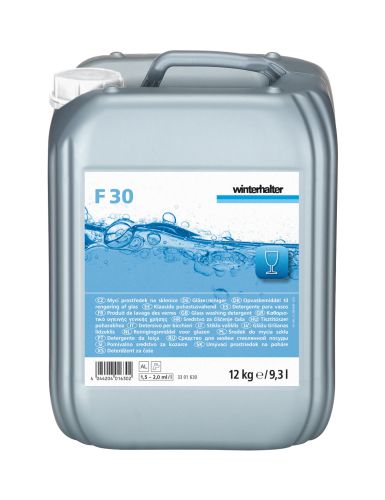 WINTERHALTER F30 LIQUID GLASS WASHER DETERGENT 12KG
