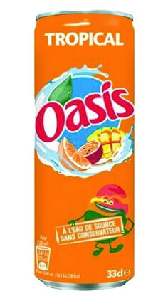 OASIS TROPICAL SLEEK CAN DRINK 24 X 33CL