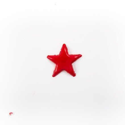 2014636 RED CHOCOLATE STAR BLISTER Ø 25MM 175 PIECES