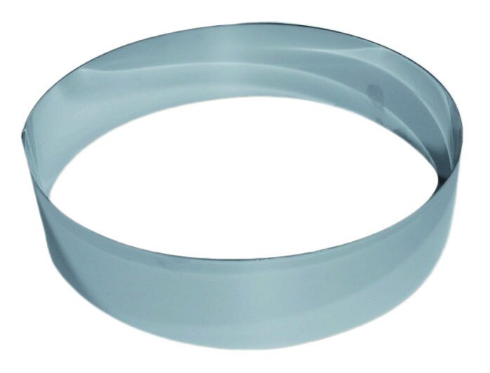 INOX SCHIJF DIAM 12CM H6CM=STUK