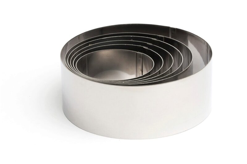 COMAS SET OF 6 LIGHT CIRCLES - 12.10.9.8.7.6 XH4.5CM STAINLESS STEEL 18/8